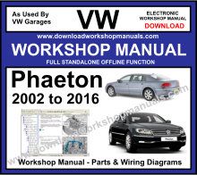 VW Phaeton Workshop Service Repair Manual